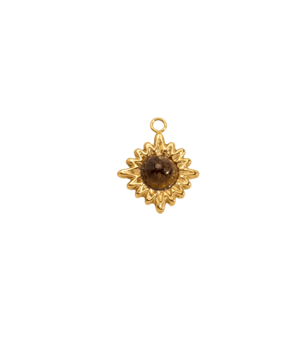 CHARMS soleil pierre œil tigre  - Taille M